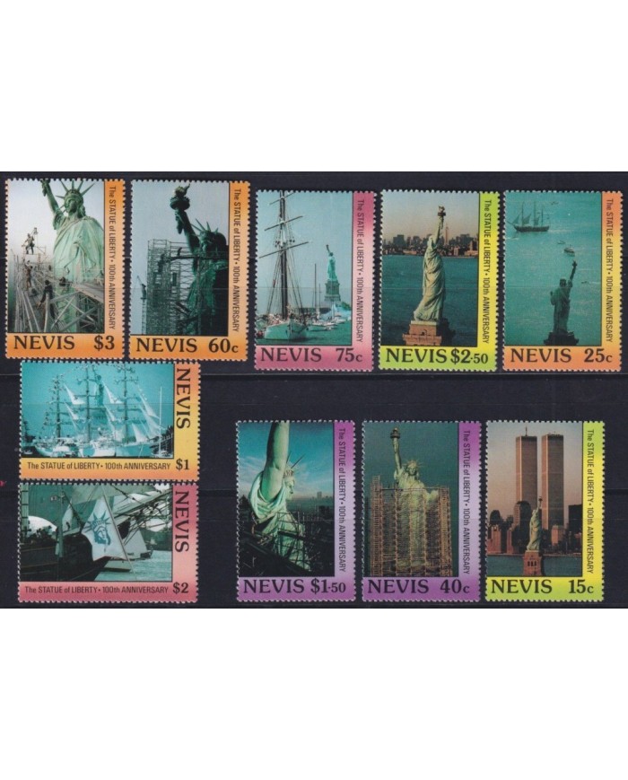 F-EX30325 NEVIS MNH 1986 100th STATUE OF LIBERTY SHIP BOAT SAILBOAT BARCOS.