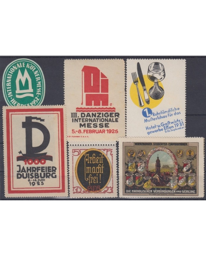 F-EX8825 ALEMANIA GERMANY DEUTSCHLAND CINDERELLA MNH STAMP LOT.