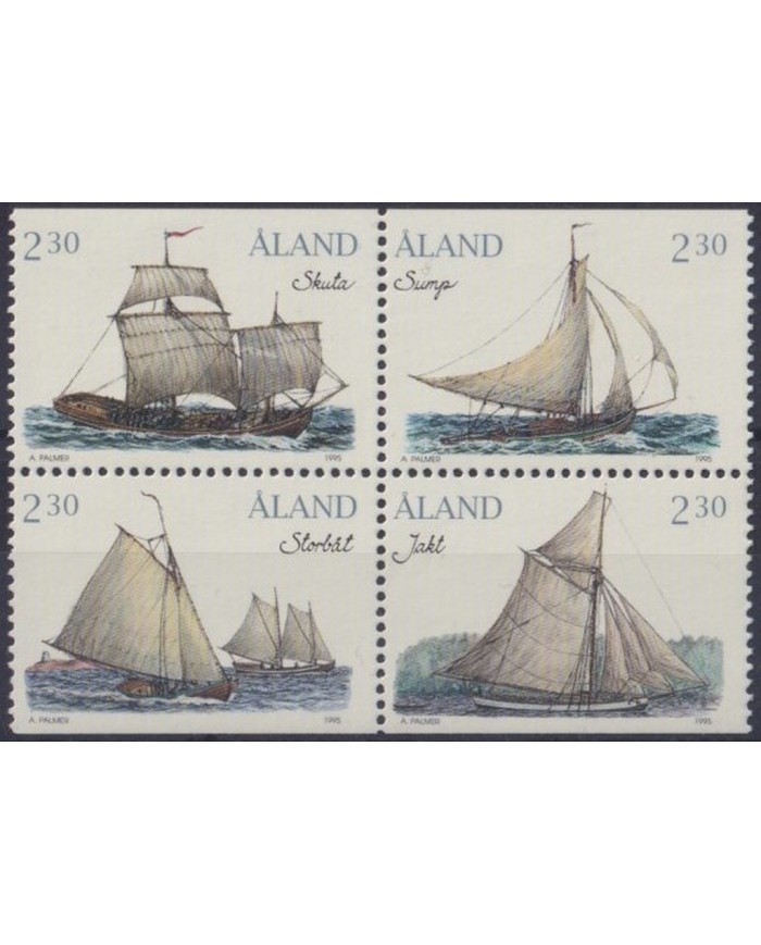 F-EX30375 ALAND MNH 1995 FISHING BOAT SHIP BARCOS