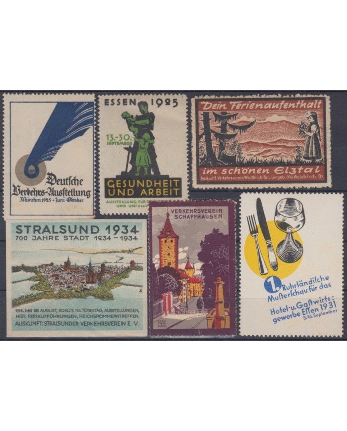 F-EX8835 ALEMANIA GERMANY DEUTSCHLAND CINDERELLA MNH STAMP LOT.