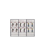 F-EX30407 BELGIUM BELGIQUE MNH 1975 THEMABELGA TRADITIONAL COSTUMES TRANSPORT.