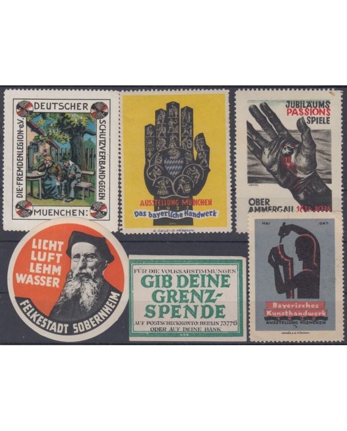 F-EX8839 ALEMANIA GERMANY DEUTSCHLAND CINDERELLA MNH STAMP LOT.
