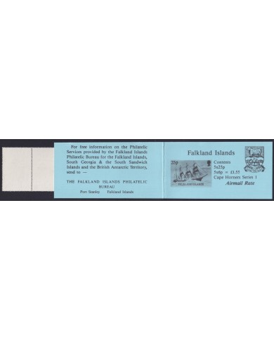 F-EX30454 FALKLAND IS MNH 1989 AIRMAIL RATE BOOKLED SHIP BARCOS BOAT.