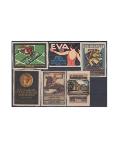 F-EX8845 ALEMANIA GERMANY DEUTSCHLAND CINDERELLA 1914 MH - NO GUM STAMP LOT.