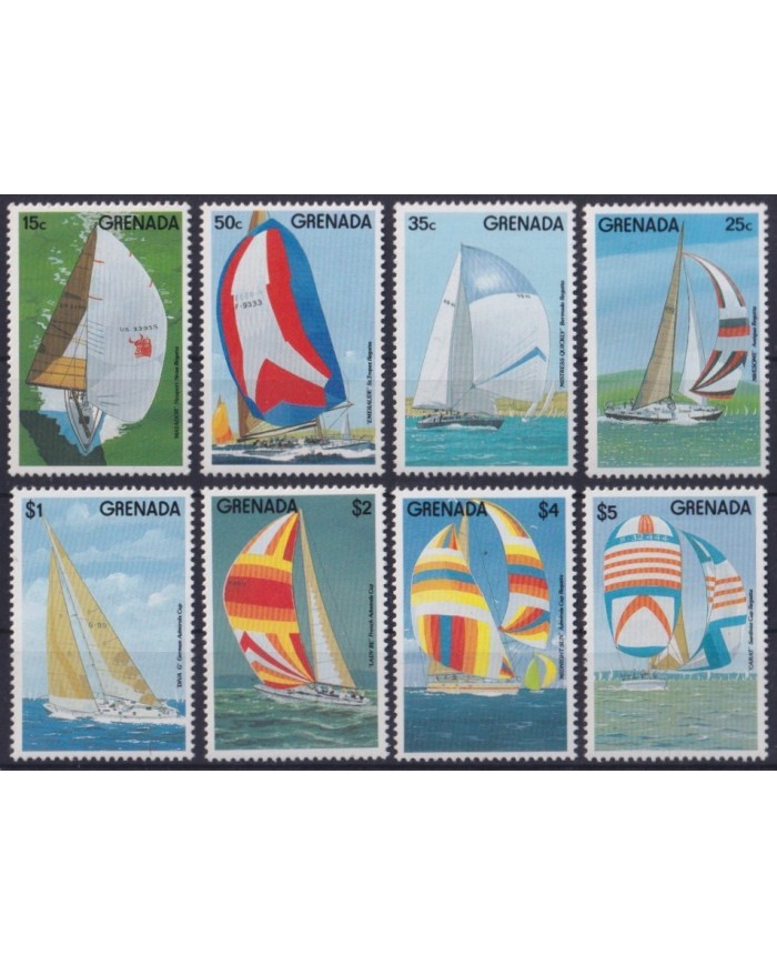 F-EX30470 GRENADA MNH 1992 AMERICA CUP SAILBOAT SHIP BARCOS.