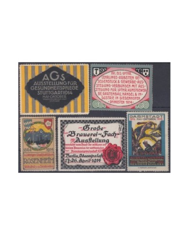F-EX8848 ALEMANIA GERMANY DEUTSCHLAND CINDERELLA 1914 MH - NO GUM STAMP LOT.