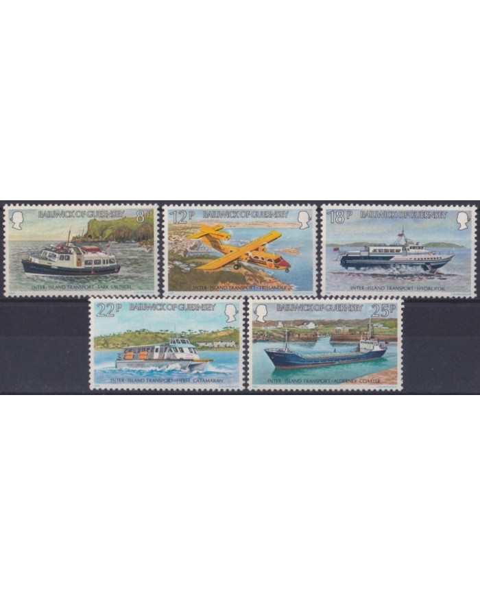 F-EX30479 UK ENGLAND GUERNSEY MNH 1981 INTER ISLAND TRANSPORT SHIP BARCOS.