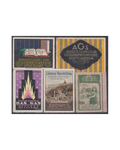 F-EX8850 ALEMANIA GERMANY DEUTSCHLAND CINDERELLA 1914 MH - NO GUM STAMP LOT.