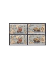 F-EX30504 ICELAND ISLANDIA MNH 1953 HUNGER SURCHARGE SHIP BARCOS.