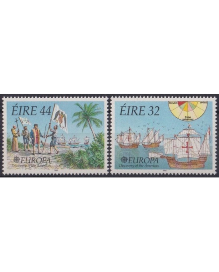 F-EX30507 EIRE IRELAND MNH 1992 EUROPA CEPT DISCOVERY COLUMBUS COLON SHIP