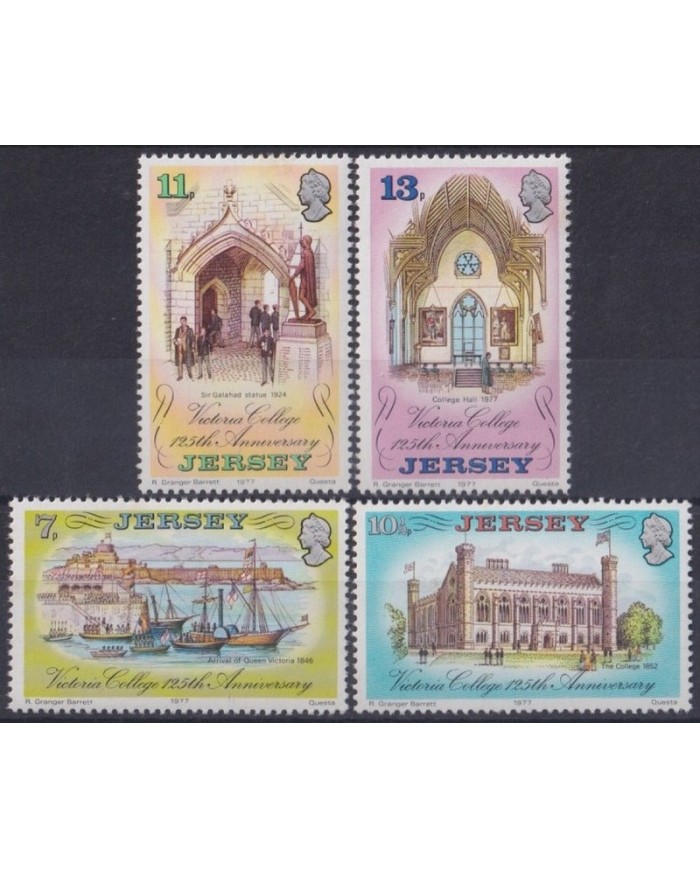 F-EX30516 ENGLAND UK MNH 1977 125 ANIV VICTORIA COLLEGUE SHIP BARCOS.