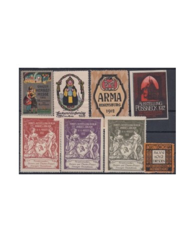 F-EX8853 ALEMANIA GERMANY DEUTSCHLAND CINDERELLA 1912 MH - NO GUM STAMP LOT.