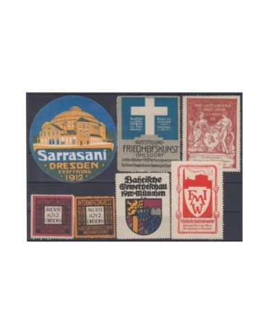 F-EX8855 ALEMANIA GERMANY DEUTSCHLAND CINDERELLA 1912 MH - NO GUM STAMP LOT.