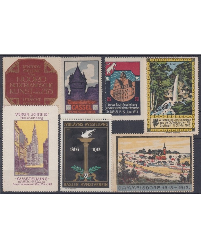 F-EX8857 ALEMANIA GERMANY DEUTSCHLAND CINDERELLA 1913 MH - NO GUM STAMP LOT.