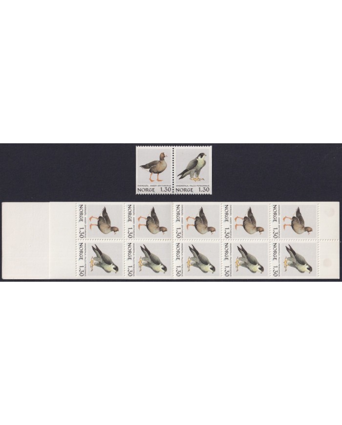 F-EX30611 NORWAY NORGE NOREG MNH 1981 BOOKLED AVES PAJAROS OISEAUX BIRD VÖGEL.