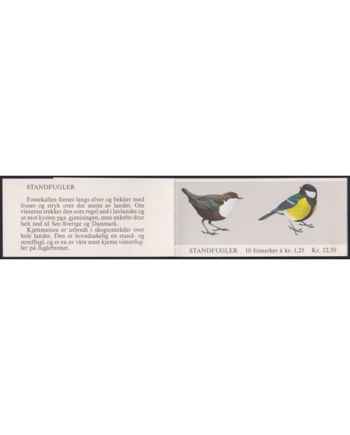 F-EX30612 NORWAY NORGE NOREG MNH BOOKLED AVES PAJAROS OISEAUX BIRD VÖGEL.