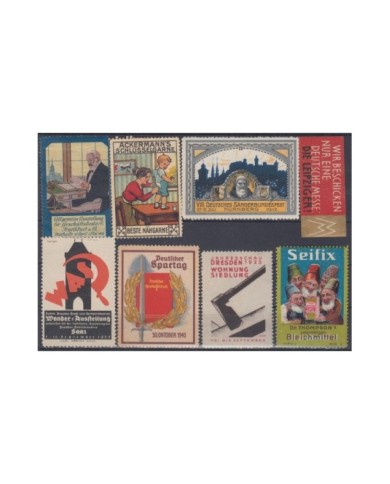F-EX8927 ALEMANIA GERMANY DEUTSCHLAND CINDERELLA MH - NO GUM STAMP LOT.