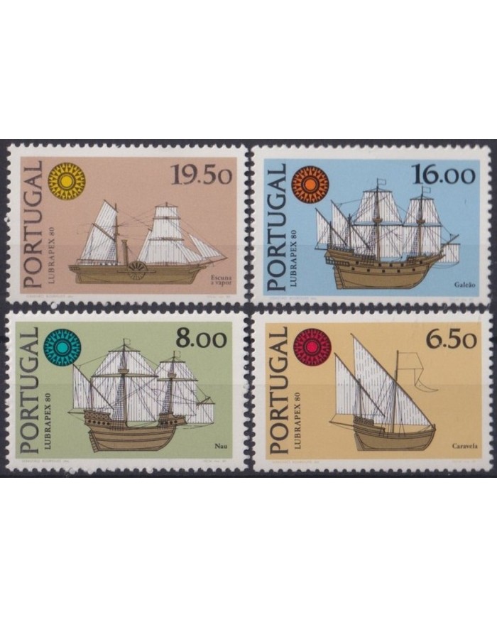 F-EX30678 PORTUGAL MNH 1980 HISTORIC SHIP NAO CARAVELA BOAT SAILBOAT BARCOS.