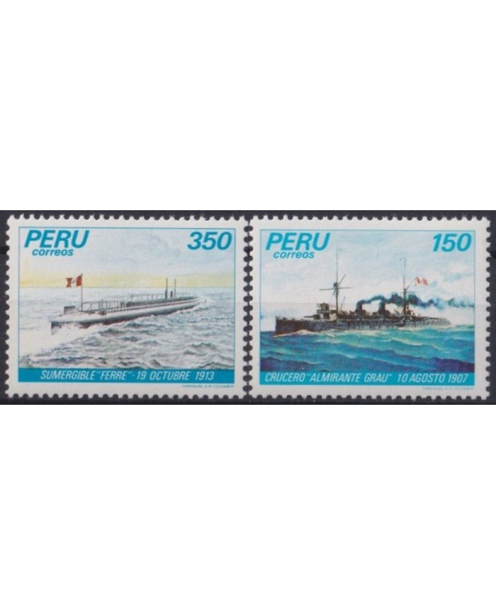 F-EX30679 PERU MNH SHIP SUBMARINE U-BOOT BOAT SAILBOAT BARCOS.