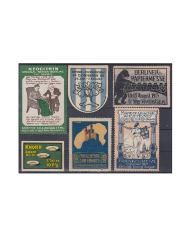 F-EX8931 ALEMANIA GERMANY DEUTSCHLAND CINDERELLA MH - NO GUM STAMP LOT.