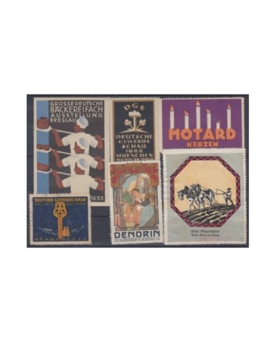 F-EX8932 ALEMANIA GERMANY DEUTSCHLAND CINDERELLA MH - NO GUM STAMP LOT.