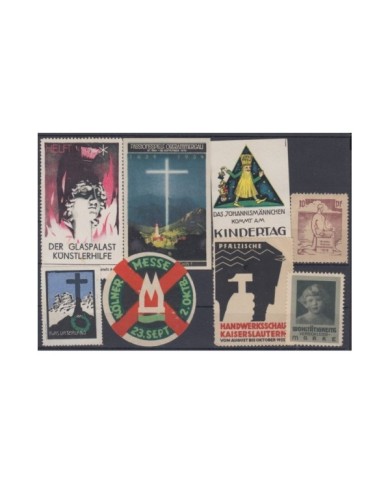 F-EX8933 ALEMANIA GERMANY DEUTSCHLAND CINDERELLA MH - NO GUM STAMP LOT.