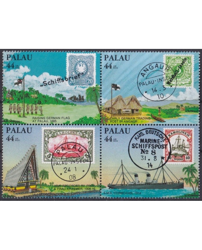F-EX30714 PALAU MNH 1985 GERMANY POST OFFICE SHIP CORMORAN BOAT BARCOS.