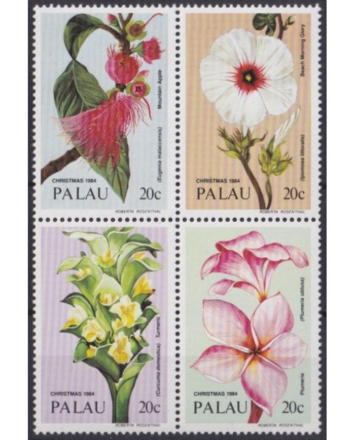 F-EX30732 PALAU MNH 1984 FLOWER FLORES ORCHILD ORQUIDEAS.
