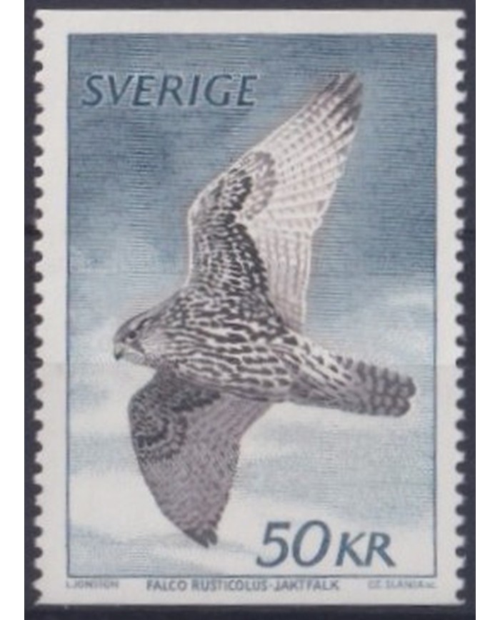 F-EX30752 SWEDEN SVERIGE SUECIA 1983 MNH BIRD OISEAUX AVES PAJAROS VÖGEL FALCON.