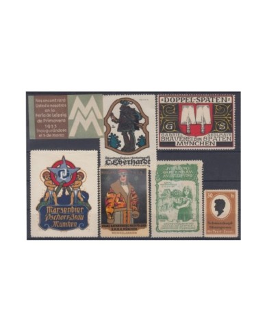 F-EX8942 ALEMANIA GERMANY DEUTSCHLAND CINDERELLA MH - NO GUM STAMP LOT.