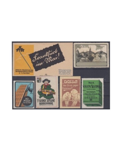 F-EX8943 ALEMANIA GERMANY DEUTSCHLAND CINDERELLA MH - NO GUM STAMP LOT.