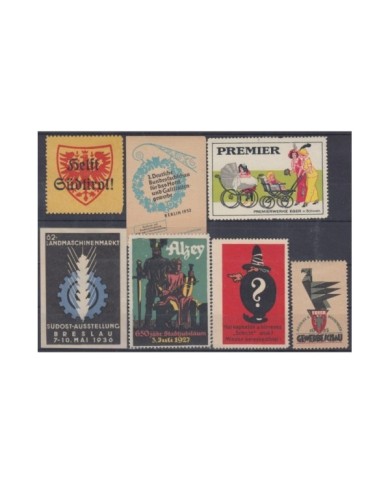 F-EX8944 ALEMANIA GERMANY DEUTSCHLAND CINDERELLA MH - NO GUM STAMP LOT.