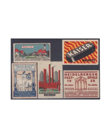 F-EX8947 ALEMANIA GERMANY DEUTSCHLAND CINDERELLA MH - NO GUM STAMP LOT.