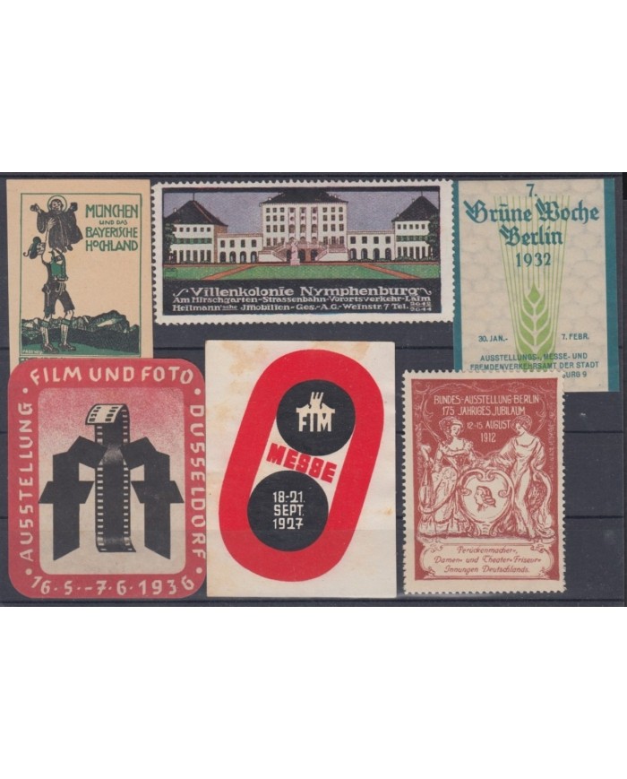 F-EX8949 ALEMANIA GERMANY DEUTSCHLAND CINDERELLA MH - NO GUM STAMP LOT.