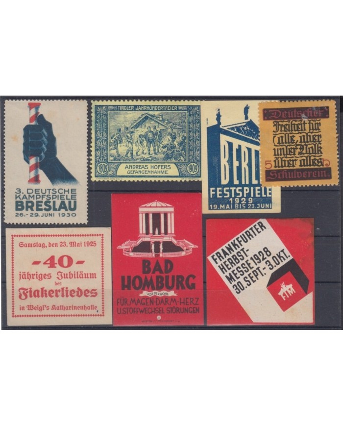 F-EX8953 ALEMANIA GERMANY DEUTSCHLAND CINDERELLA MH - NO GUM STAMP LOT.