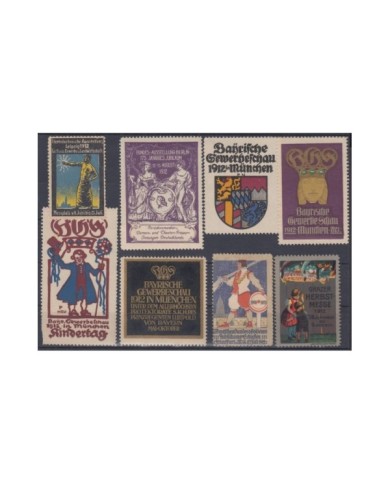 F-EX8858 ALEMANIA GERMANY DEUTSCHLAND CINDERELLA 1914 MH - NO GUM STAMP LOT.