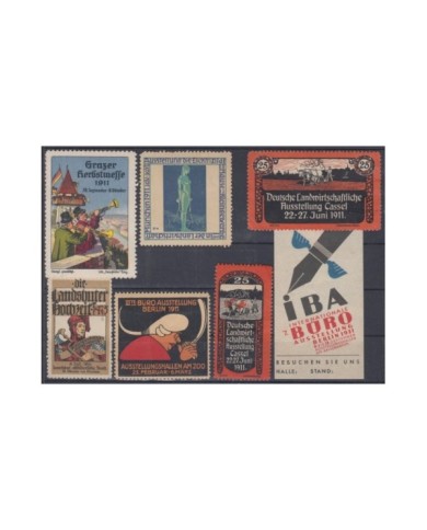 F-EX8859 ALEMANIA GERMANY DEUTSCHLAND CINDERELLA 1911-31 MH - NO GUM STAMP LOT.