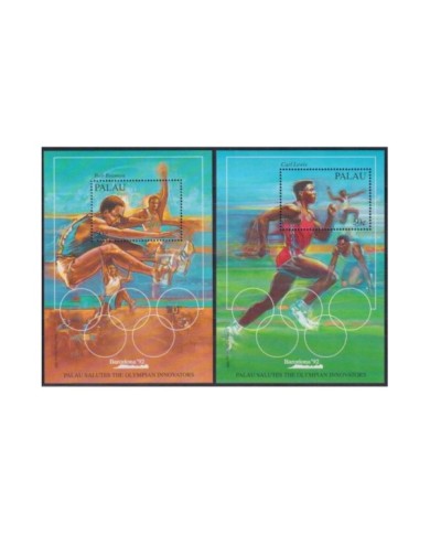 F-EX30738 PALAU MNH 1992 BARCELONA OLYMPIC GAMES RUNNING CARL LEWIS  ATHLETISM.