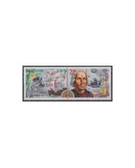 F-EX30838 BELGIQUE BELGIUM MNH 1992 DISCOVERY OF AMERICA LIGHTHOUSE MAP.