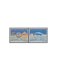 F-EX30838 BELGIQUE BELGIUM MNH 1992 DISCOVERY OF AMERICA LIGHTHOUSE MAP.