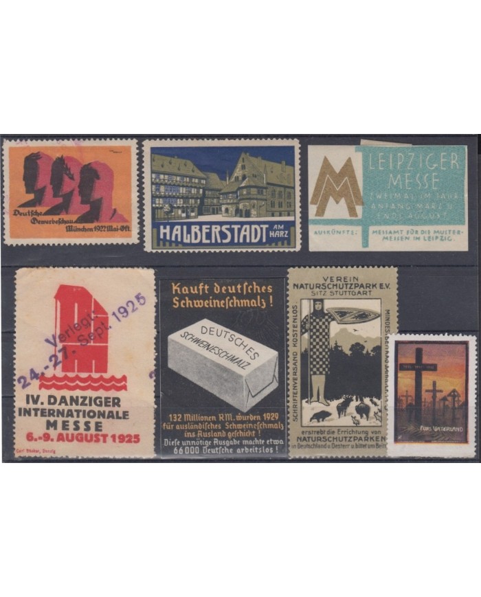 F-EX8867 ALEMANIA GERMANY DEUTSCHLAND CINDERELLA MH - NO GUM STAMP LOT.