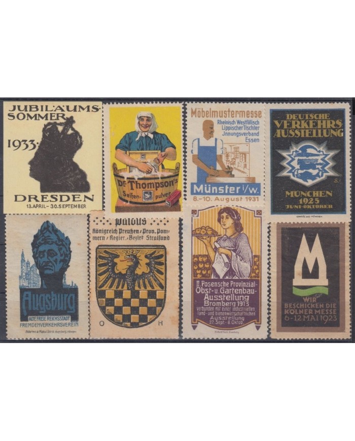 F-EX8869 ALEMANIA GERMANY DEUTSCHLAND CINDERELLA MH - NO GUM STAMP LOT.