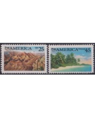 F-EX30882 US USA MNH 1989 AMERICA UPAEP LANDSPACE.