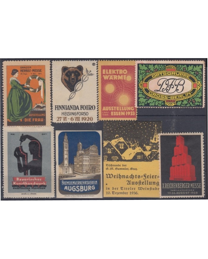 F-EX8871 ALEMANIA GERMANY DEUTSCHLAND CINDERELLA MH - NO GUM STAMP LOT.