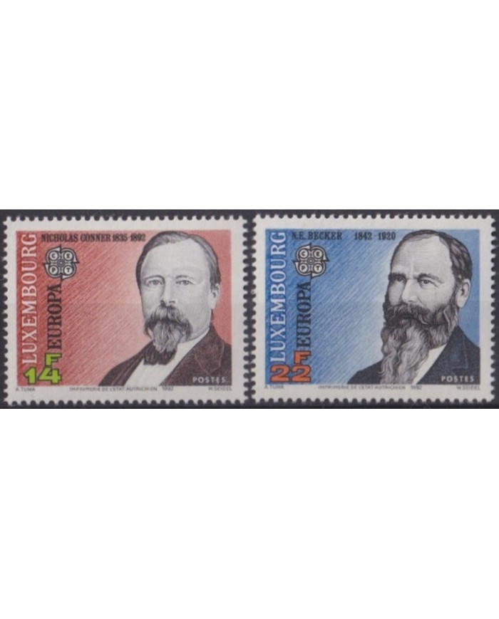 F-EX30897 LUXEMBURG MNH 1992 EUROPA NICHOLAS GONNER N.E. BECKER.