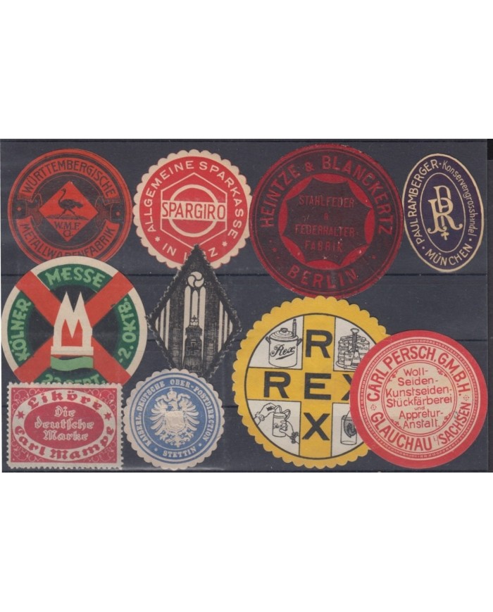 F-EX8873 ALEMANIA GERMANY DEUTSCHLAND CINDERELLA MH - NO GUM STAMP LOT.