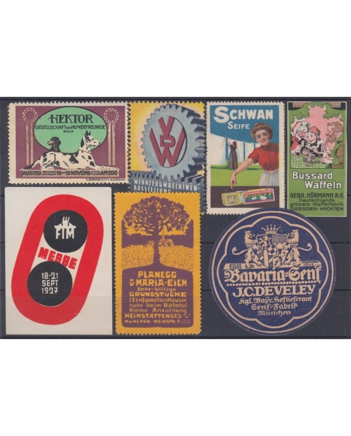 F-EX8874 ALEMANIA GERMANY DEUTSCHLAND CINDERELLA MH - NO GUM STAMP LOT.