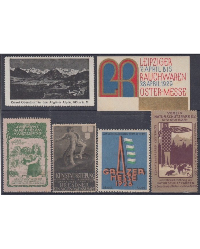 F-EX8878 ALEMANIA GERMANY DEUTSCHLAND CINDERELLA MH - NO GUM STAMP LOT.