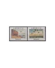 F-EX30964 PARAGUAY MNH 1989 AMERICA UPAEP DISCOVERY COSTUMES ARTESANIA.