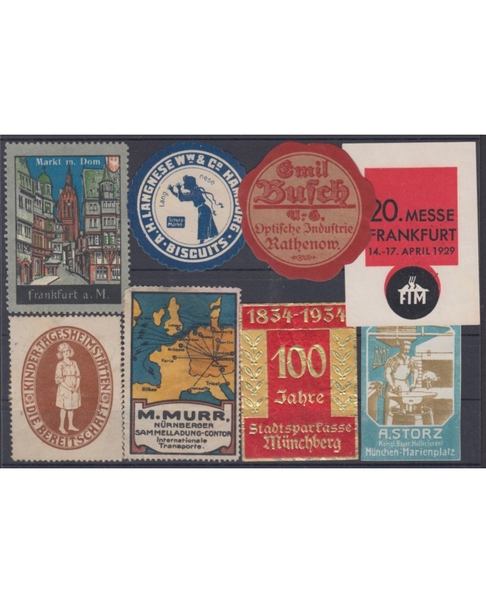 F-EX8880 ALEMANIA GERMANY DEUTSCHLAND CINDERELLA MH - NO GUM STAMP LOT.